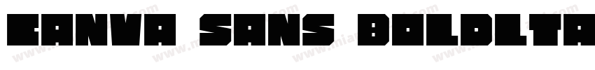 Canva Sans Boldltalic字体转换